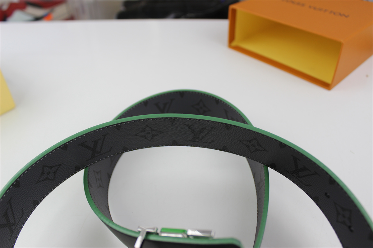 L**is vitton belt green black (85-125cm)
