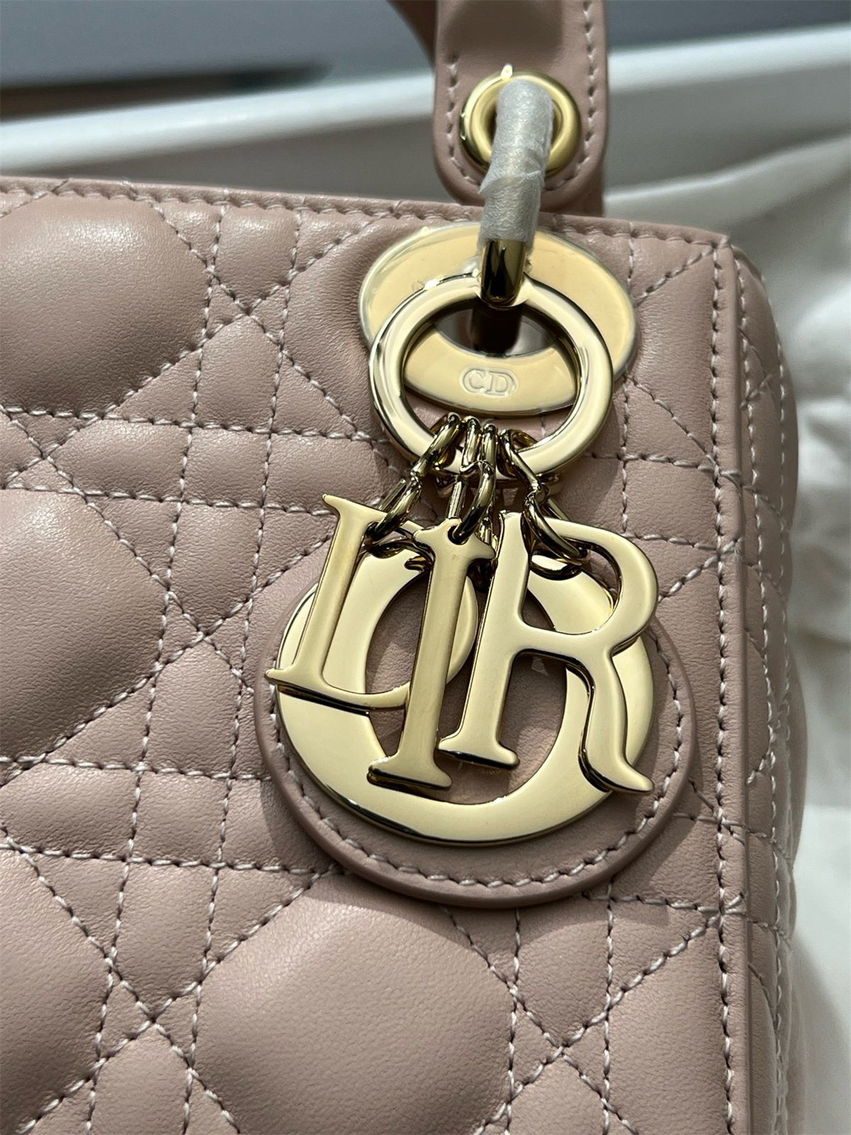 D*or mini lady D*or hand bag pink color (17 x 15 x7 cm)